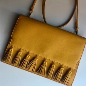 JustFab Mustard Crossbody
